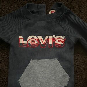 Levi's Kids Dark Blue Sweatshirt with Logo